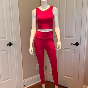 Vibrant Magenta Women's Leggings Set